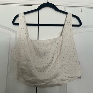Rhinestone Crop Top